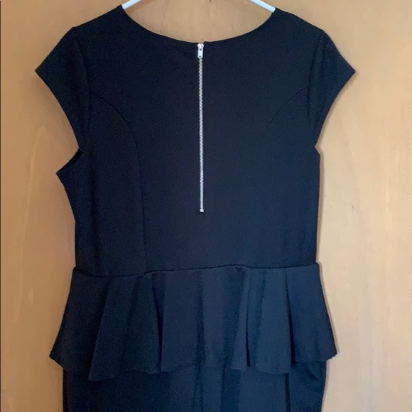 Mossimo Peplum  Black Dress. EUC. Size XXL. - Picture 4 of 6